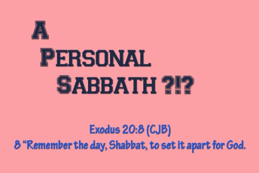 personal sabbath